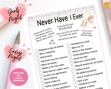 never have i ever game|Never have I ever Party questions.
